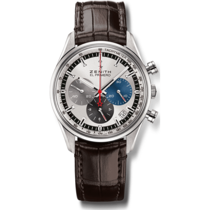 Zenith-03.2150.400/69.C713 El Primero Chronomaster 38 Stainless Steel / Silver / Alligator