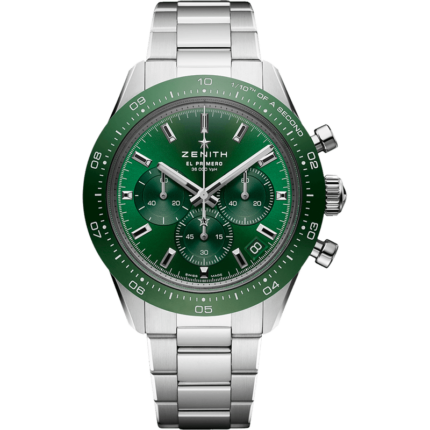 Zenith-03.3107.3600/56.M3100 Chronomaster Sport Yoshida Stainless Steel / Green / Bracelet