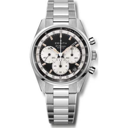 Zenith-03.3200.3600/21.M3200 Chronomaster Original Stainless Steel / Black / Bracelet