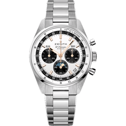 Zenith-03.3400.3610/38.M3200 Chronomaster Original Triple Calendar Stainless Steel / Silver / Bracelet