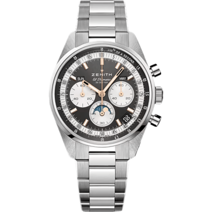 Zenith-03.3400.3610/39.M3200 Chronomaster Original Triple Calendar Stainless Steel / Grey / Bracelet