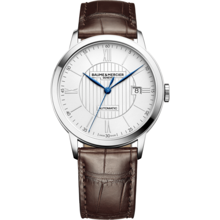 Baume & Mercier-10214 Classima Automatic 40 Stainless Steel / Silver / Alligator