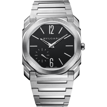 Bulgari-103297 Octo Finissimo 100m Stainless Steel / Black / Bracelet