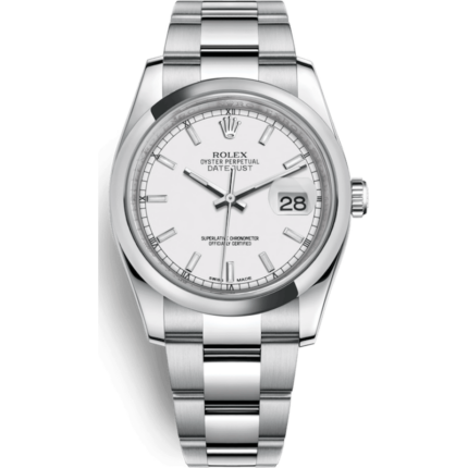 Rolex-116200-0058 Datejust 36 Stainless Steel Domed / Oyster / White
