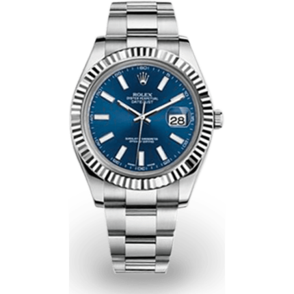 Rolex-116334-0005 Datejust II Fluted Blue