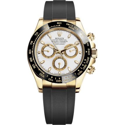 Rolex-116518LN-0033 Cosmograph Daytona Yellow Gold / Cerachrom / White / Oysterflex