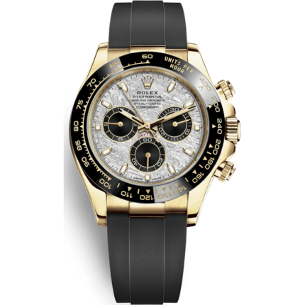 Rolex-116518LN-0076 Cosmograph Daytona Yellow Gold / Cerachrom / Meteorite / Oysterflex