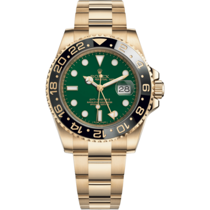 Rolex-116718LN-0002 GMT-Master II Yellow Gold / LN / Green