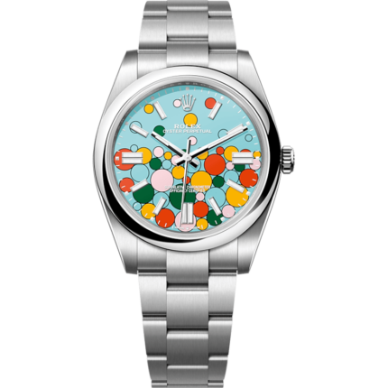 Rolex-124300-0008 Oyster Perpetual 41 Stainless Steel / Turquoise Celebration
