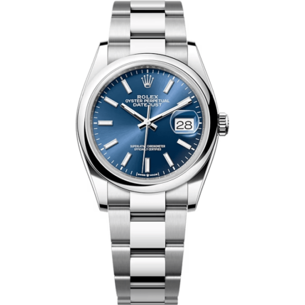 Rolex-126200-0006 Datejust 36 Stainless Steel / Domed / Blue / Oyster