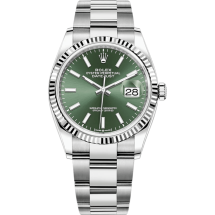 Rolex-126234-0052 Datejust 36 Stainless Steel / Fluted / Green / Oyster