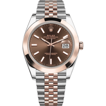 Rolex-126301-0002 Datejust 41 Rolesor Everose Smooth / Jubilee / Chocolate