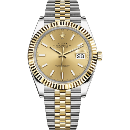 Rolex-126333-0010 Datejust 41 Rolesor Yellow Fluted / Jubilee / Champagne
