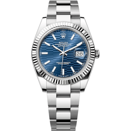 Rolex-126334-0032 Datejust 41 Stainless Steel - Fluted / Blue - Fluted / Jubilee