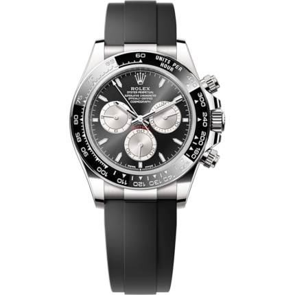 Rolex-126519LN-0002 Cosmograph Daytona White Gold - Cerachrom / Black - Steel / Oysterflex