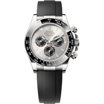 Rolex-126519LN-0006 Cosmograph Daytona White Gold - Cerachrom / Steel - Black / Oysterflex