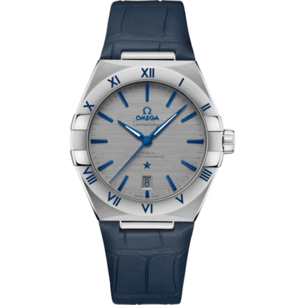 Omega-131.13.39.20.06.002 Constellation Master Chronometer 39 Stainless Steel / Grey / Alligator