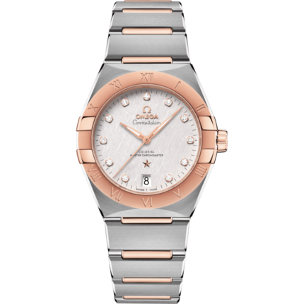 Omega-131.20.36.20.52.001 Constellation Master Chronometer 36 Stainless Steel / Sedna / Silver - Diamond / Bracelet
