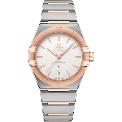 Omega-131.20.39.20.02.001 Constellation Master Chronometer 39 Stainless Steel / Sedna Gold / Silver / Bracelet