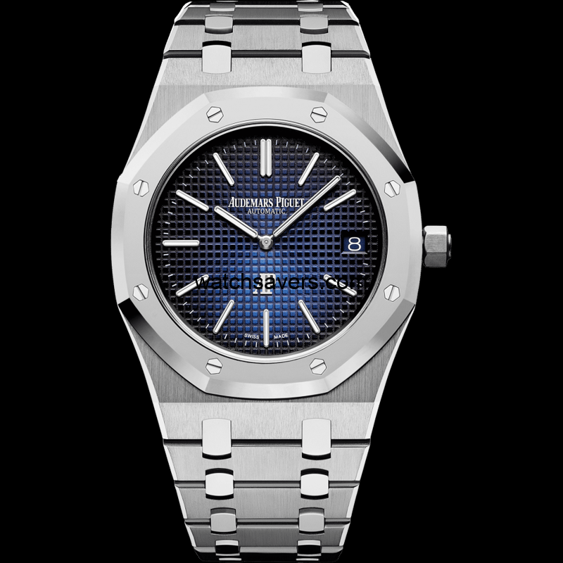 15202IP.OO_.1240IP.01_image01.png Audemars Piguet Royal Oak Extra-Thin Titanium Platinum & Blue
