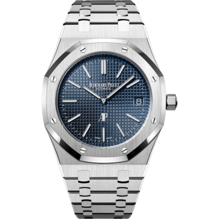 Audemars Piguet-15202ST.OO.1240ST.01 Royal Oak Extra-Thin Stainless Steel / Blue