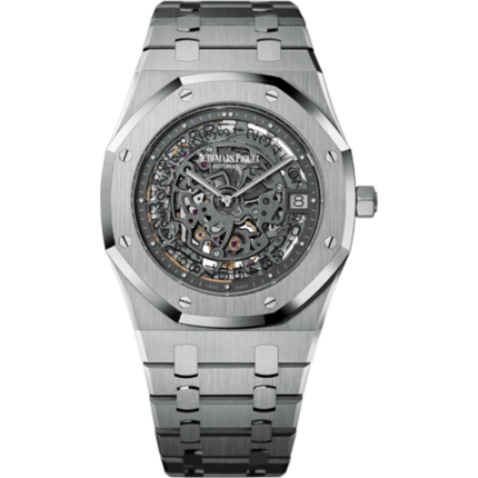 Audemars Piguet-15203PT.OO.1240PT.01 Royal Oak Openworked 15203 Extra-Thin 40th Anniversary Platinum