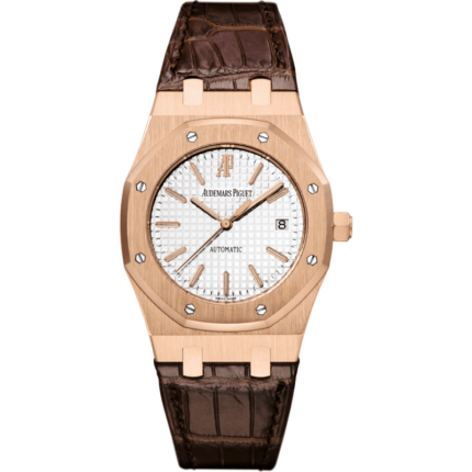 Audemars Piguet-15300OR.OO.D088CR.02 Royal Oak 15300 Pink Gold / Silver / Strap