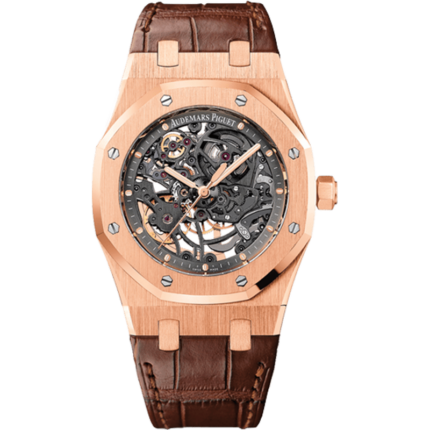 Audemars Piguet-15305OR.OO.D088CR.01 Royal Oak Openworked Selfwinding Pink Gold / Strap