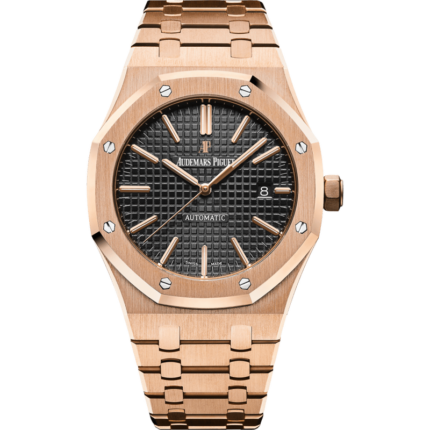 Audemars Piguet-15400OR.OO.1220OR.01 Royal Oak 15400 Pink Gold / Black