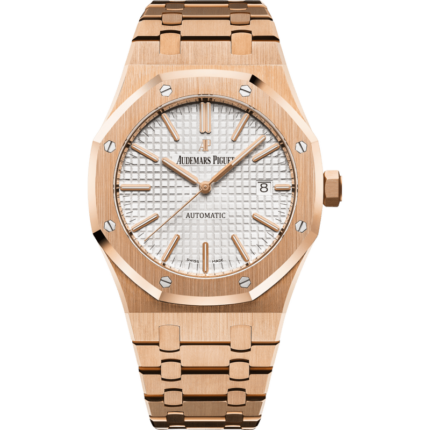 Audemars Piguet-15400OR.OO.1220OR.02 Royal Oak 15400 Pink Gold / Silver