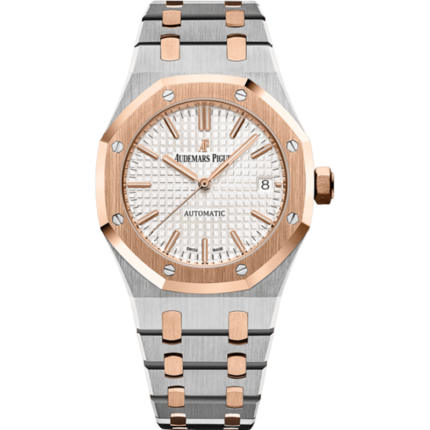 Audemars Piguet-15450SR.OO.1256SR.01 Royal Oak 15450 Selfwinding Stainless Steel / Pink Gold / Silver