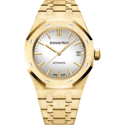 Audemars Piguet-15454BA.GG.1259BA.02 Royal Oak 15454 Selfwinding Frosted Yellow Gold / Silver