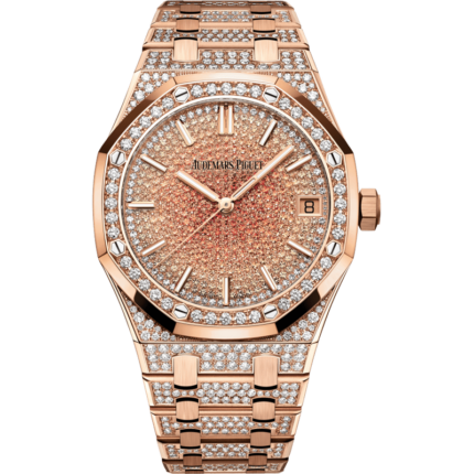 Audemars Piguet-15502OR.ZZ.1222OR.01 Royal Oak 155020 Pink Gold / Orange Sapphire