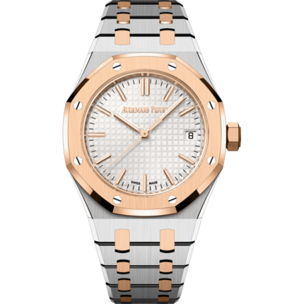 Audemars Piguet-15550SR.OO.1356SR.02 Royal Oak Selfwinding 37 Stainless Steel / Pink Gold / Silver