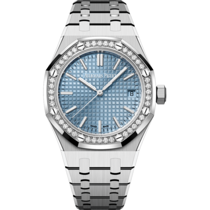 Audemars Piguet-15551ST.ZZ.1356ST.04 Royal Oak Selfwinding 37 Stainless Steel - Diamond / Ice Blue