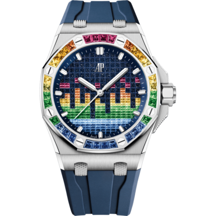 Audemars Piguet-15601BC.YY.D343CA.01 Royal Oak Offshore Selfwinding Music Edition White Gold - Rainbow / Aventurine
