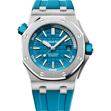 Audemars Piguet-15710ST.OO.A032CA.01 Royal Oak Offshore Diver Stainless Steel / Turquoise