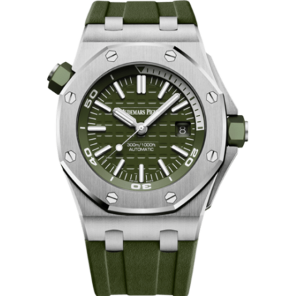 Audemars Piguet-15710ST.OO.A052CA.01 Royal Oak Offshore Diver Stainless Steel / Khaki