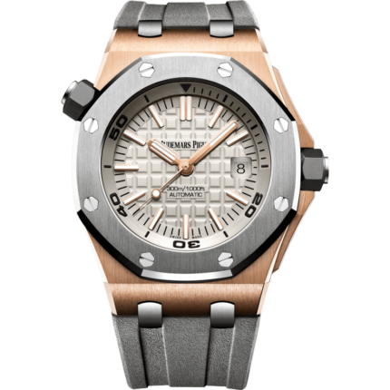 Audemars Piguet-15711OI.OO.A006CA.01 Royal Oak Offshore Diver Pink Gold / Titanium / Silver