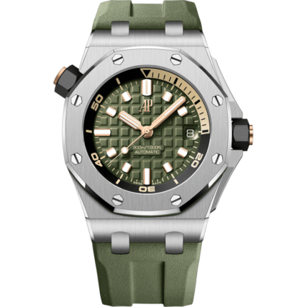 Audemars Piguet-15720ST.OO.A052CA.01 Royal Oak Offshore Diver Stainless Steel / Green