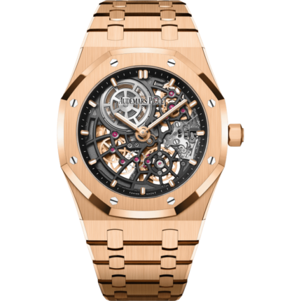 Audemars Piguet-16204OR.OO.1240OR.01 Royal Oak Extra-Thin Openworked Pink Gold / 50th Anniversary