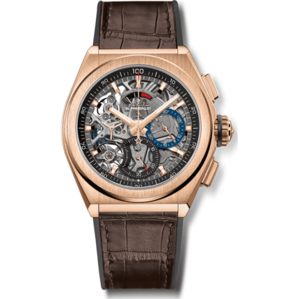 Zenith-18.9000.9004/71.R585 Defy El Primero 21 Rose Gold / Skeleton / Alligator