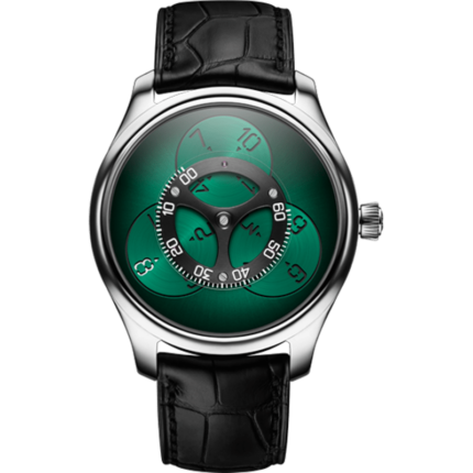 H. Moser & Cie-1806-0201 Endeavour Flying Hours White Gold / Cosmic Green