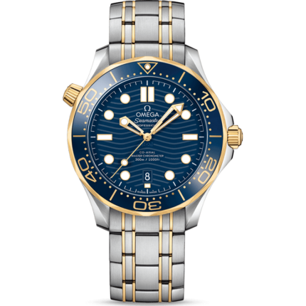 Omega-210.20.42.20.03.001 Seamaster Diver 300M Master Co-Axial 42 Stainless Steel / Yellow Gold / Blue / Bracelet