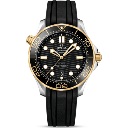 Omega-210.22.42.20.01.001 Seamaster Diver 300M Master Co-Axial 42 Stainless Steel / Yellow Gold / Black / Rubber