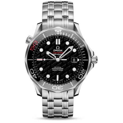 Omega-212.30.41.20.01.005 Seamaster Diver 300M Co-Axial 41 Stainless Steel / Black / Bracelet James Bond 50th Anniversary