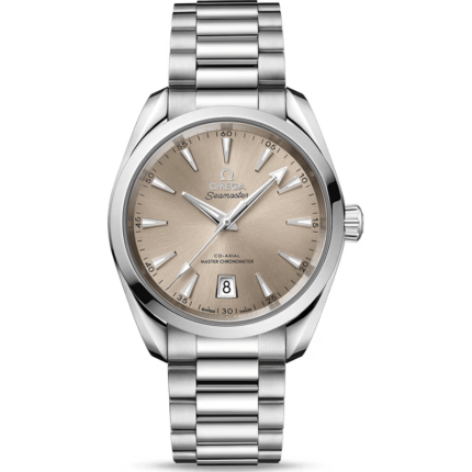 Omega-220.10.38.20.09.001 Seamaster Aqua Terra 150M Master Chronometer 38 Stainless Steel / Sandstone / Bracelet