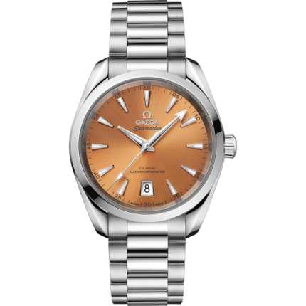 Omega-220.10.38.20.12.001 Seamaster Aqua Terra 150M Shades Master Chronometer 38 Stainless Steel / Saffron / Bracelet