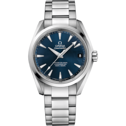 Omega-231.10.39.21.03.002 Seamaster Aqua Terra 150M Master Co-Axial 38.5 Stainless Steel / Blue / Bracelet