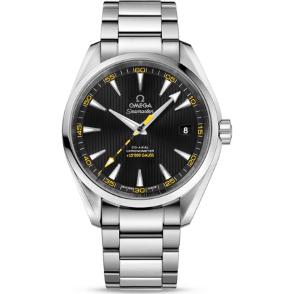 Omega-231.10.42.21.01.002 Seamaster Aqua Terra 150m Co-Axial 41.5 Stainless Steel / Black / Bracelet / >15'000 Gauss